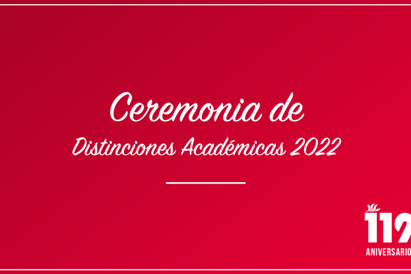 Anuncio de ceremonia de distinciones