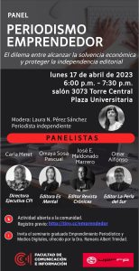 Panel Periodismo Emprendedor